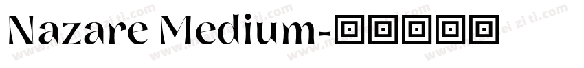 Nazare Medium字体转换